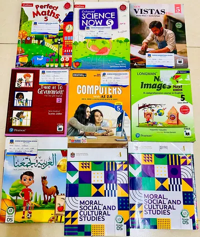 GRADE 5TH SUNRISE SCHOOL BOOKS.