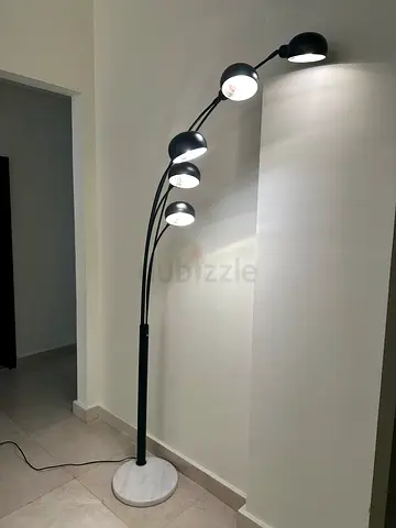 Standing lamp for sale with marble base