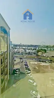 Two bedrooms and a living room in a distinctive tower