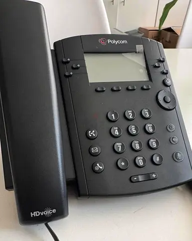 Polycom VVX 310 HD Voice IP Phone | 6-Line Business VoIP Desk Phone | Dual Gigabit LAN | Lync / SIP