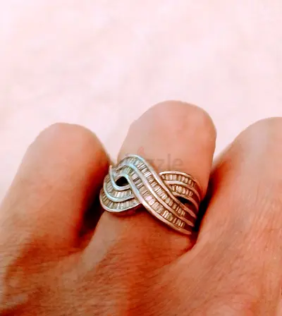 Stunning real baguette diamond ring from the US