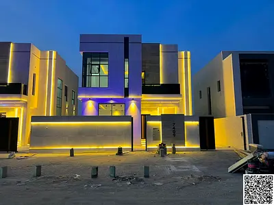 امتلك فيلا بسعر شامل رسوم التسجيل والتمليك طابقين  تشطيب شخصي موقع ممتاز مع حمام سباحه  الفيلا تكيف مركزي بالكامل : 3014  قدم²