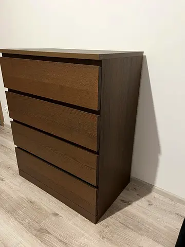 Modern Brown 4-Drawer Chest of Drawers