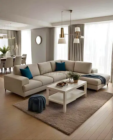 Modern L-Shaped Sofa Set