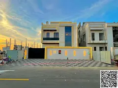 Modern villa for sale in Al Zahiyah area – Ajman. Excellent location on a main street. Two floors 