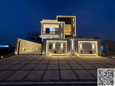 امتلك فيلا من افخم فلل عجمان طابقين مع حوش كبير تصميم مودرن تشطيب VIP بسعر شامل رسوم التسجيل والتمليك موقع مميز قريب لكمبوند ازهى ولجميع الخدمات