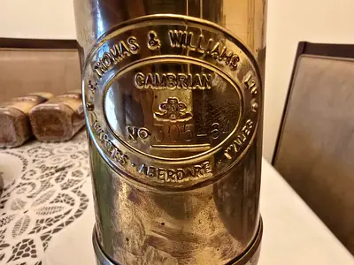 Brass Miners Lamp for sale (souvenir Wales, UK)