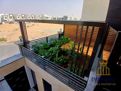 Luxury villa for sale in Al Zahia, 3,600 sq ft, 5 master bedrooms, indoor & outdoor majlis, hanging garden, central AC, cameras, ready to move in