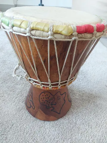Authentic handcrafted African drum