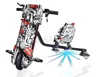 Electric Ride-On drift Scooter for Kids with Bluetooth