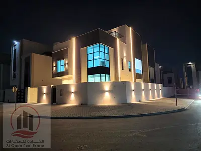 For sale, a villa in Ajman Al Helio, 6 master rooms, a Majles room, a hall, and a maid’s room, freehold for all nationalities