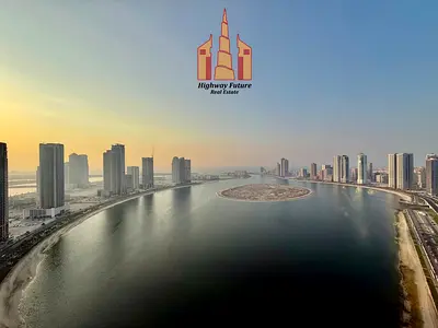 : Spacious 2BHK | 1360 SQFT | Full Sea View | 2 Parking | Al Waha Residence