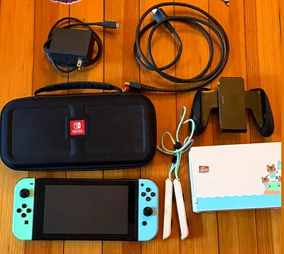 Nintendo Switch Animal Crossing Limited Edition.