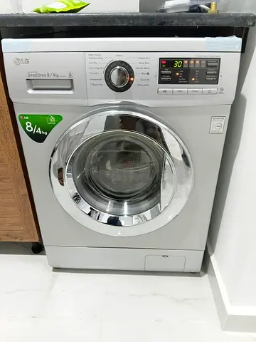 Lg washer dryer 8+4 kg front loading machine