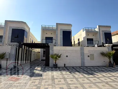For sale, a villa in Ajman Al Rawda 3 , 5 master rooms, a Majles room, a hall, and a maid’s room, freehold for all nationalities