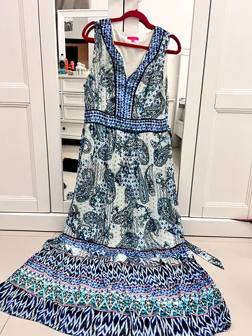 Beautiful Printed long gown (can be worn with inner or jacket)