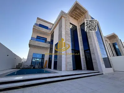 Fully furnished corner villa with iconic design, pool, and waterfall… unmatched luxury and privacy in Al Hiliou 2