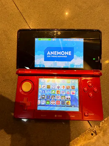 nintendo 3ds red colour