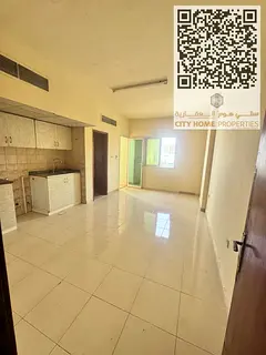 Studio with Balcony for Annual Rent in Al Rawda 1 Ajman | Central AC | Prime Location Near Dubai Exi