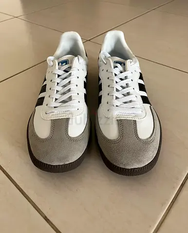 Adidas Samba Shoes / White , Grey , Brown / Brand New