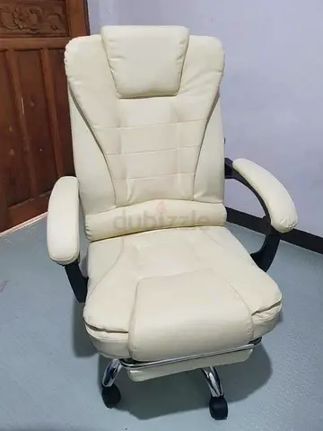 Comfortable Office Chair in Cream Color