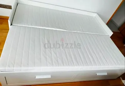 IKEA brimness daybed with 2 big storage drawers and 2 IKEA mattresses.