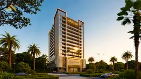 Pool-Facing Studio | Celia Homes Dubai Land | Furnished Apartment