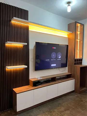 Modern Minimalist Floating Entertainment Center