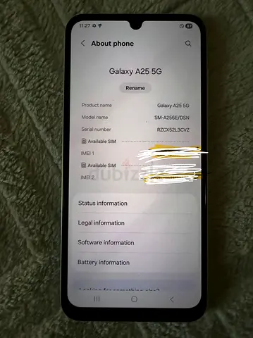 Samsung Galaxy A25 5G (2sim)Smartphone Ram 6gb. ROM 128gb