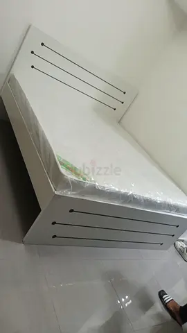 Modern Bed Frame with Mattress