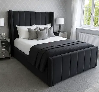 Stylish Upholstered Bed Frame with Storage