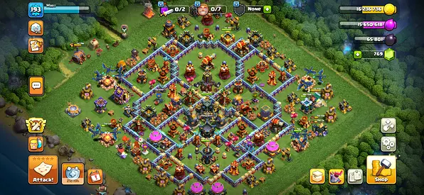 Clash of Clans Resources Overview Screenshot