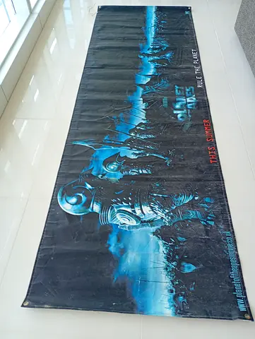 Blue Battle Banner from Movie Advertising