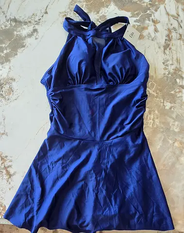 Brand New Navy Blue Women Swimsuit Dress– Ella – Size L – With Tag! Perfect for Summer!