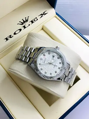 Rolex Datejust 41 – Silver Anniversary Motif Dial – Full Steel
