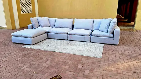The loom collection modular feather filled sofa