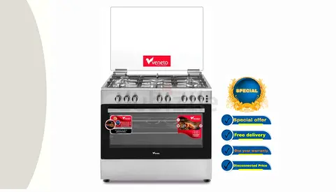Veneto-VG96CCF 90cm 5 Burner Gas Cooker
