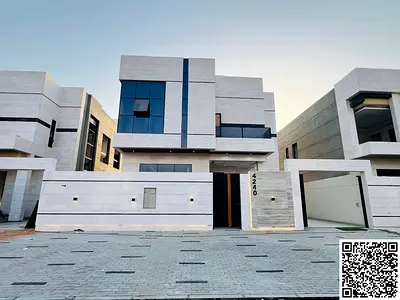 فيلا مودرن  للبيع بمنطقة الحليو 2– عجمان موقع ممتازعلي شارع رئيسي  طابقين بسعر شامل رسوم التسجيل   مساحة الأرض: 3014 قدم²