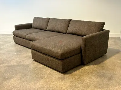 Cratebarrel lounge deep L shape sofa