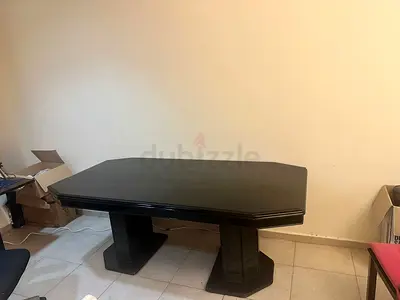Modern Black Dining Table