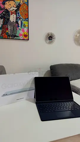 Galaxy Tab S9 FE+ with Samsung cover and keyboard