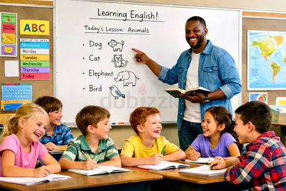 English courses for kids online or in person