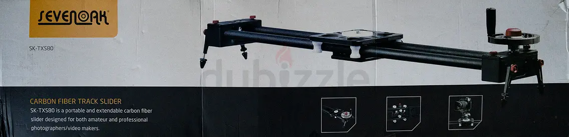 Sevenoak Carbon Fiber Track Slider for Smooth Video Shots