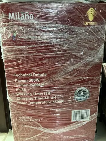 Milano 300W Outdoor LED Solar Light ( 2 Pcs ) - Brand New, Seal-Packed