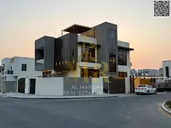Luxury corner villa in Al Zahia – 5 master bedrooms with majlis, living room, two floors and roof,