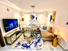 Al Taawun Beach Tower, two bedrooms and a living room, rent 6500 AED with internet only. Security de