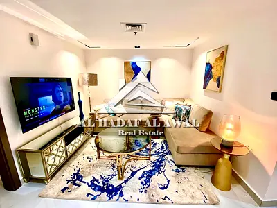 التعاون برج الشاطئ2 غرفتين وصالة ايجار 6500  درهم مع نت فقط.  تامين 1000 جاهزة للايجار