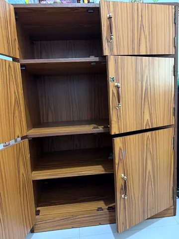 Wooden Cabinet with Multiple Compartments