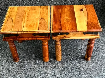 Solid Wood side tables - end tables