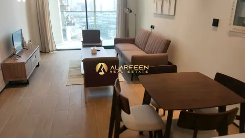 شقة مفروشة بغرفة نوم واحدة | رايز ريزيدنسز JVC | شرفة مطلة على المدينة